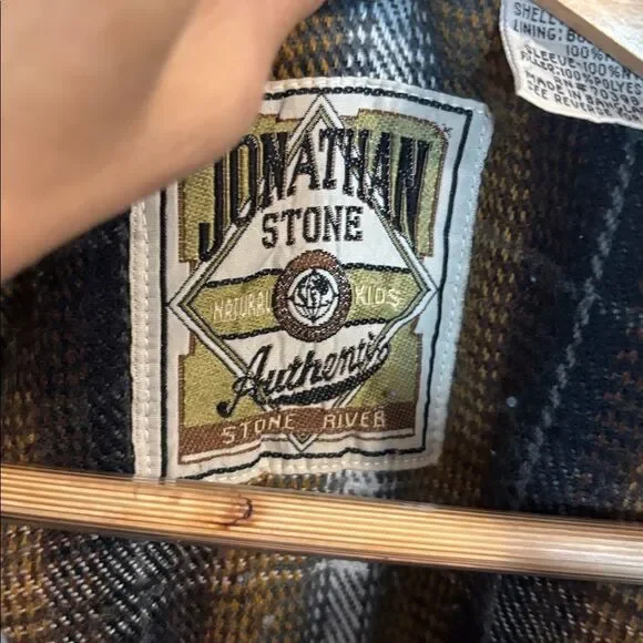 Warm Denim Jacket with Beige Corduroy Collar, XS - Picture 9 of 13